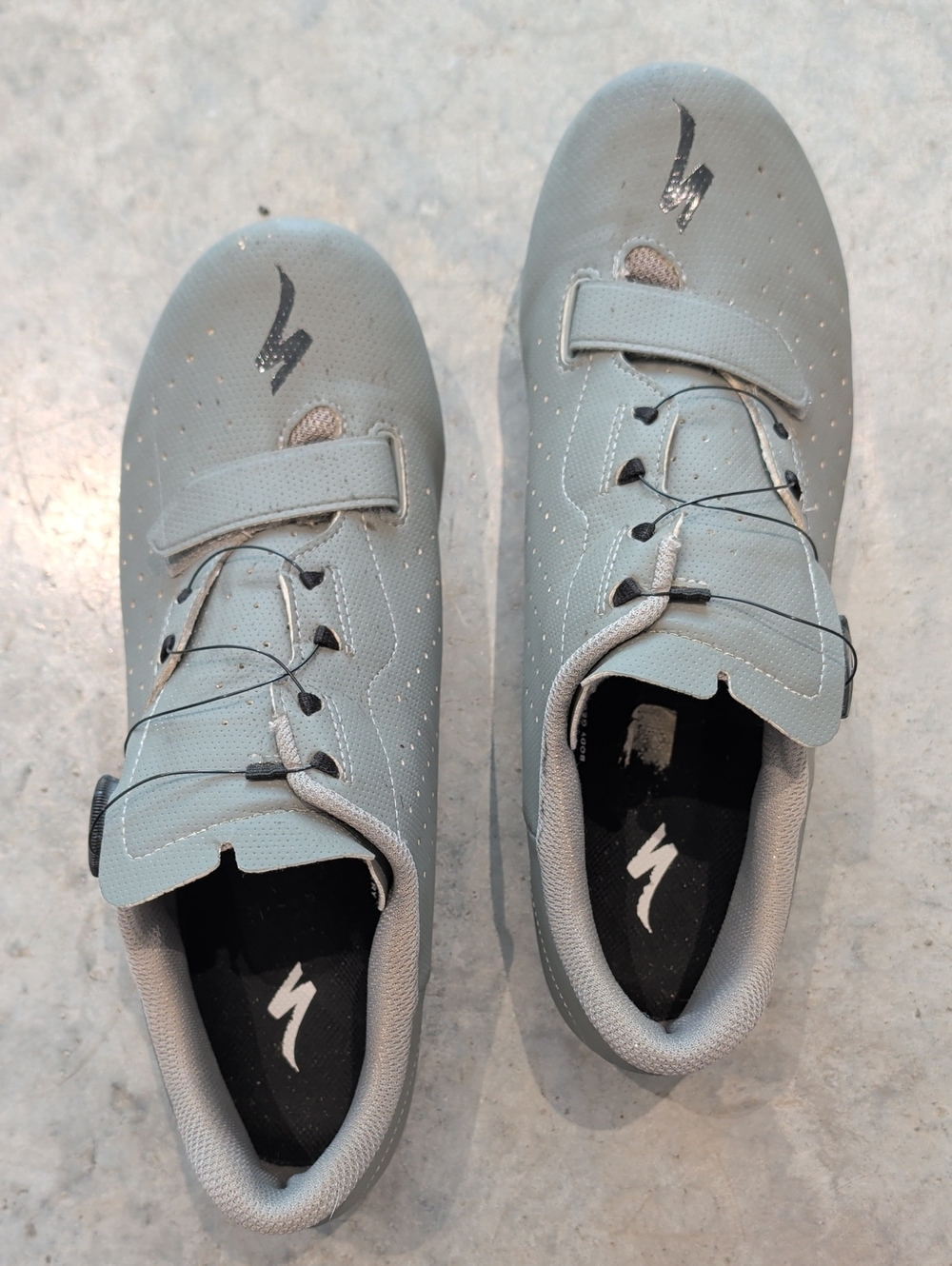 Specialized Light Gray Road Cycling Shoes - Torch 1.0